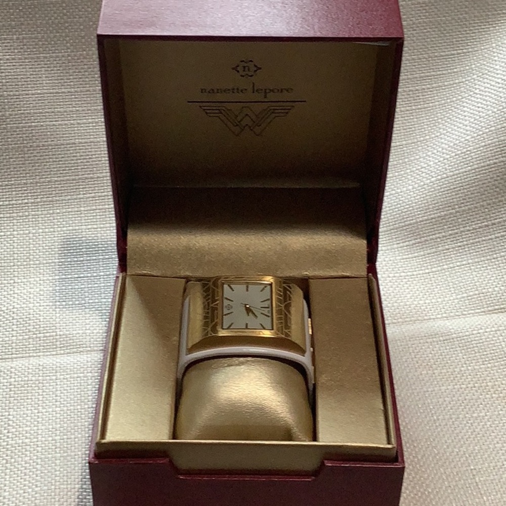 Limited Edition Nanette Lenore Wonder Woman Genuine Leather Watch